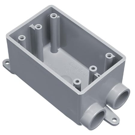Abb Electrical Box, Outlet Box Type, 1 Gang, PVC 265736